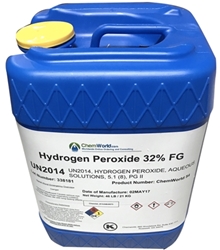 Food Grade Hydrogen Peroxide Kosher (32%) - 5 Gallons Hydrogen Peroxide Kosher (32%) Food Grade - 5 Gallons